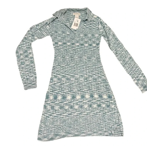 👗🌊 L*Space‎ Aria Ribbed Knit Long Sleeve Mini Dress NWT Size Small 🌊👗 - Picture 3 of 3